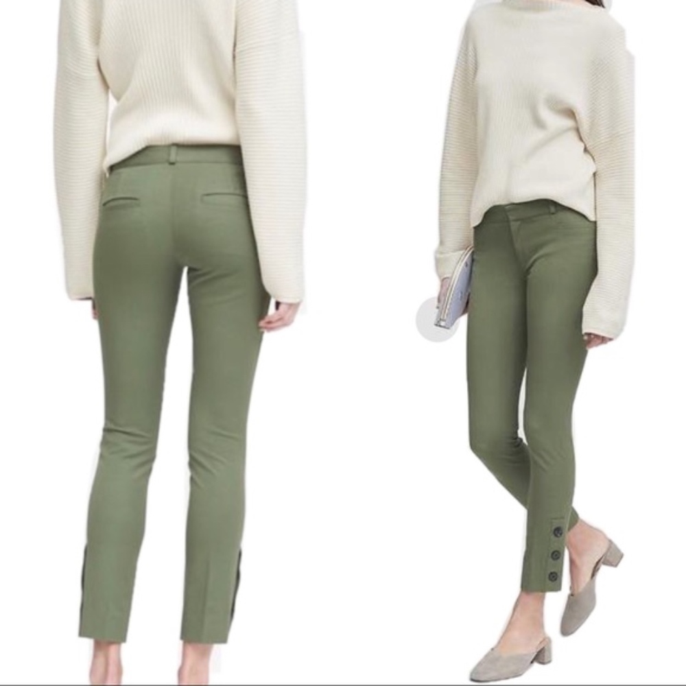 Banana Republic Sloan Bi-Stretch Button Hem Pant